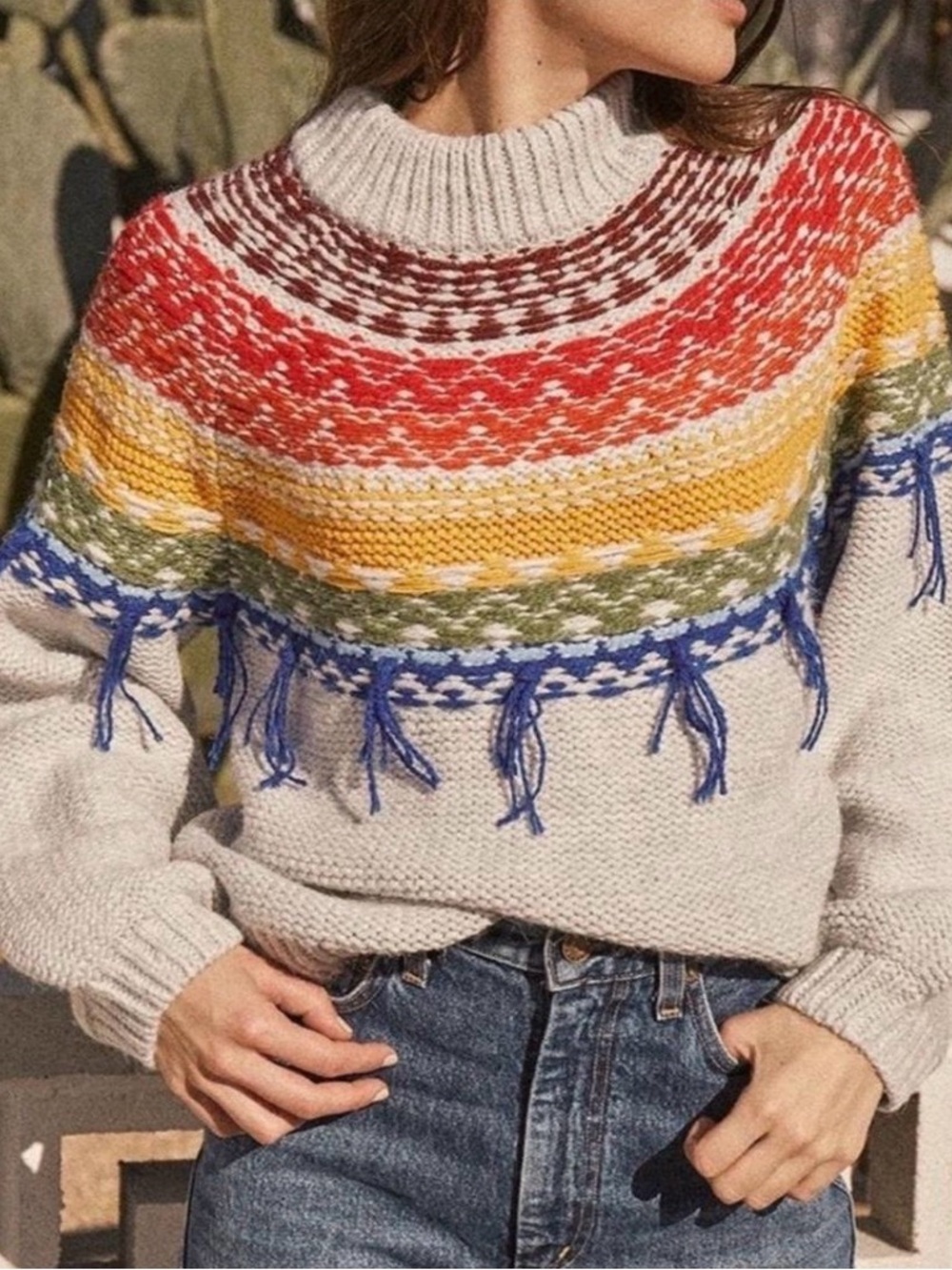 EUC Anthropologie Saylor Payton Fair Isle sweater